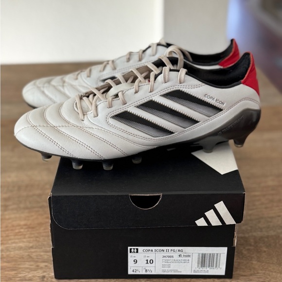 Adidas Copa Icon II FG/AG Soccer Cleats - White size 9